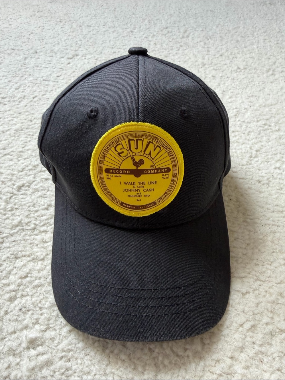 Sun Record Company I Walk The Line Johnny Cash Baseball Hat